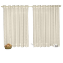 Cortina para Cozinha de Voil com Forro de Microfibra